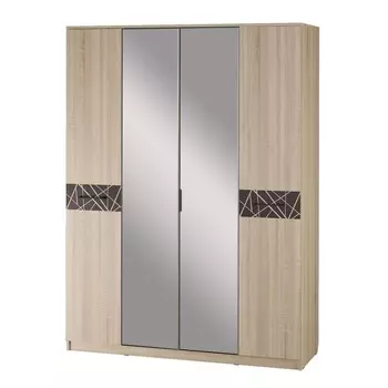 Шкаф 4-х створчатый «Дюна №24», 16005502171 мм, цвет дуб сонома светлая