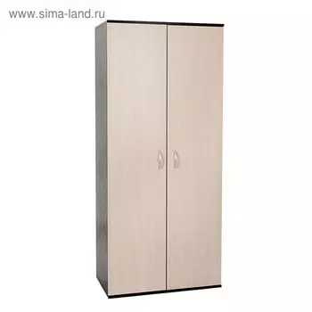 Шкаф распашной двухстворчатый «Клик Мебель», 8005002100 мм, цвет дуб вотан/тёмно - серый