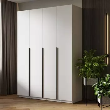 Шкаф прямой четырёхстворчатый «Бруно», 16005052216 мм, цвет белый