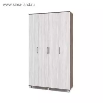 Шкаф четырёхстворчатый Карина К41 1200x420x2100 Ясень шимо темный/светлый