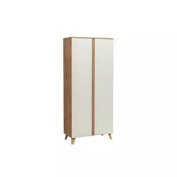 Шкаф для белья «Авалон» 53.03, 850х414х1920 мм, Дуб вотан/Белый