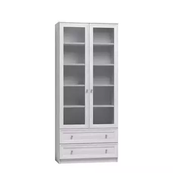 Шкаф для книг Paola 7, 898 × 400 × 2107 мм, цвет ясень анкор светлый