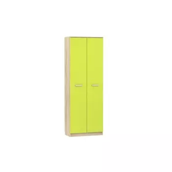 Шкаф для одежды Акварель, 802х414х2256, Лайм/Дуб сонома