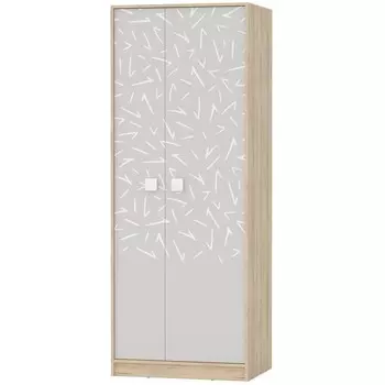 Шкаф для одежды «Микки», 8005852105 мм, цвет дуб ривьера / серый