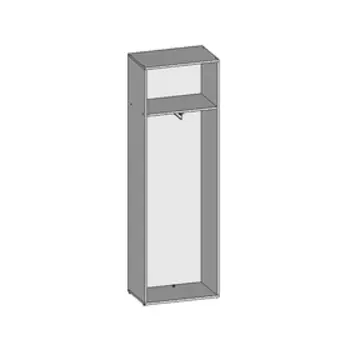 Шкаф для одежды НШ-10, 600х380х1890 мм, клен