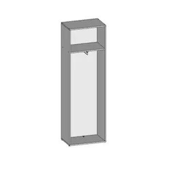 Шкаф для одежды НШ-10, 600х380х1890 мм, орех