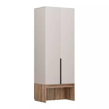 Шкаф прямой двухстворчатый «Чарли 3», 8005552205 мм, цвет кашемир/авелано