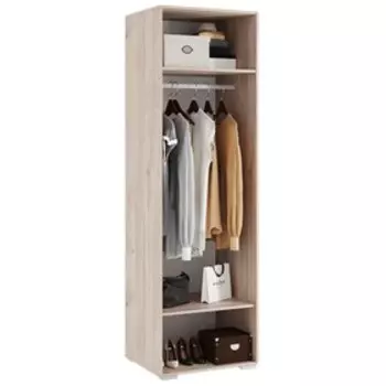 Шкаф двухдверный «Лайк 02.01», 620 × 550 × 2100 мм, цвет дуб мария / индиго