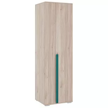 Шкаф двухдверный «Лайк 02.01», 620 × 550 × 2100 мм, цвет дуб мария / изумруд