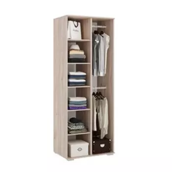 Шкаф двухдверный «Лайк 03.01», 800 550 2100 мм, цвет дуб мария / фуксия