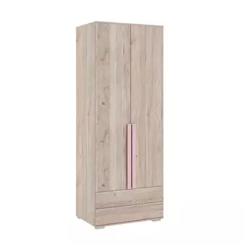Шкаф двухдверный «Лайк 55.01», 800 550 2100 мм, цвет дуб мария / роуз