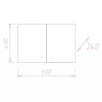 Шкаф подвесной Onika Нива, двухдверный, 40х60 см