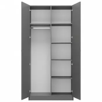 Шкаф прямой двухстворчатый Polini kids Simple, 8985161900 мм, цвет серый
