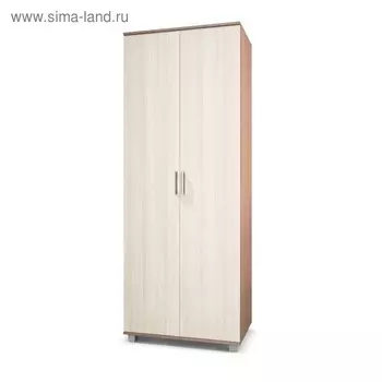 Шкаф двустворчатый Ева, 520x800x2100, Ясень шимо темный/светлый
