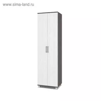 Шкаф двустворчатый Карина К21 600x420x2100 Анкор темный/светлый