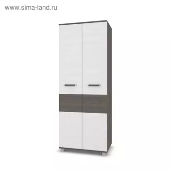 Шкаф двустворчатый Виора, 520x800x2100, Анкор темный/светлый