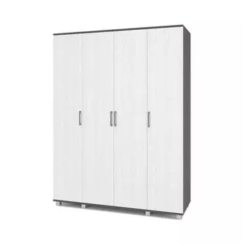 Шкаф Ева Е40 520х1600х2100 четырёхстворчатый Анкор темный/светлый