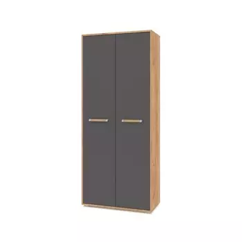 Шкаф Флорида 2-х створчатый, 766х360х1830 Золотой дуб/графит