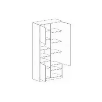 Шкаф Фрегат 925х425х1975 дуб вотан/фотопечать