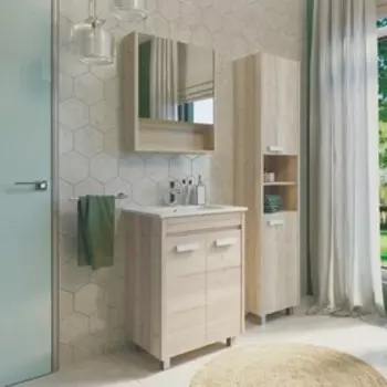 Шкаф-колонна COMFORTY «Марио-40» цвет дуб дымчатый