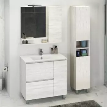 Шкаф-колонна COMFORTY «Верона-35-Н» дуб белый