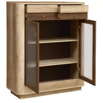 Шкаф комбинированный 34.08-02 «Фантазия», 1014 × 402 × 1264 мм, дуб каньон / дуб кальяри