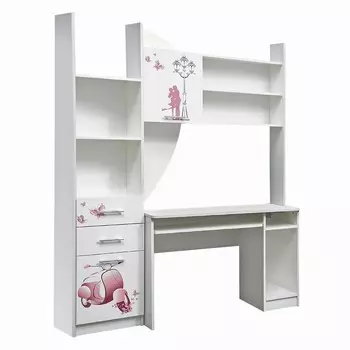 Шкаф комбинированный ЛЕГО-6 400х350х2004 белый