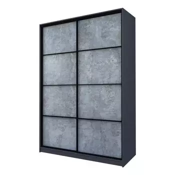 Шкаф-купе Max-МШ-23-6-16-11, 16006002300 мм, цвет графит / метрополитан грей