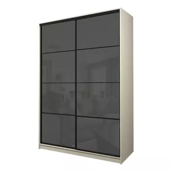 Шкаф-купе Max-МШ-23-6-16-22, 16006002300 мм, цвет дуб молочный / стекло тёмно-серое