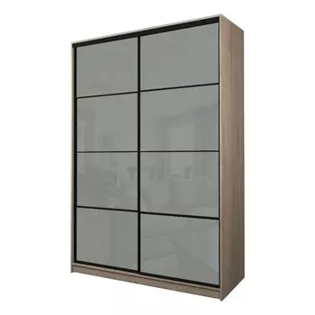 Шкаф-купе Max-МШ-23-6-16-22, 16006002300 мм, цвет дуб сонома / стекло светло-серое
