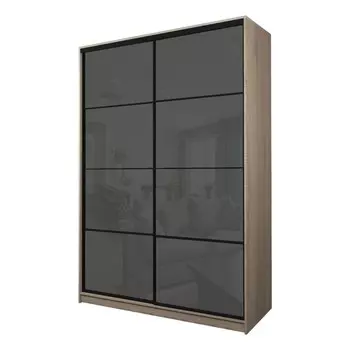 Шкаф-купе Max-МШ-23-6-16-22, 16006002300 мм, цвет дуб сонома / стекло тёмно-серое