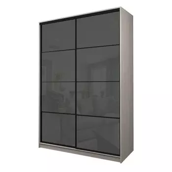 Шкаф-купе Max-МШ-23-6-18-22, 18006002300 мм, ясень шимо светлый / стекло тёмно-серое