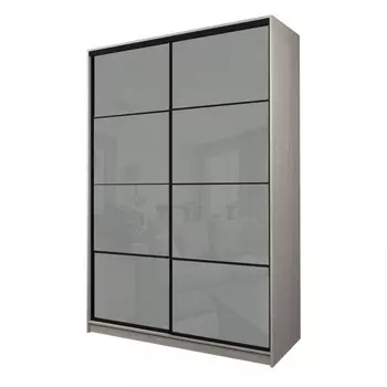 Шкаф-купе Max-МШ-23-6-18-22, 18006002300 мм, ясень шимо светлый / стекло светло-серое