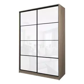 Шкаф-купе Max-МШ-23-6-18-22, 18006002300 мм, цвет дуб сонома / стекло белое