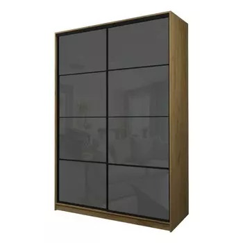 Шкаф-купе Max-МШ-23-6-18-22, 18006002300 мм, дуб крафт золотой / стекло тёмно-серое