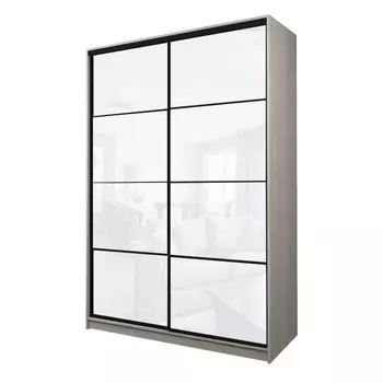 Шкаф-купе Max-МШ-23-6-18-22, 18006002300 мм, цвет ясень шимо светлый / стекло белое