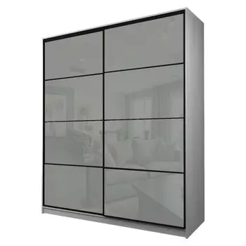 Шкаф-купе Max-МШ-23-6-20/2-22, 20006002300 мм, ясень анкор светлый/стекло светло-серое