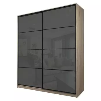Шкаф-купе Max-МШ-23-6-20/2-22, 20006002300 мм, цвет дуб сонома / стекло тёмно-серое