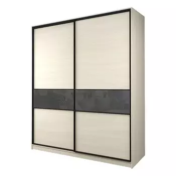 Шкаф-купе Max-МШ-23-6-22/2-99, 22006002300 мм, цвет дуб молочный / стекло тёмно-серое