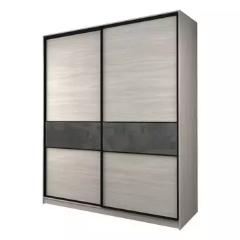 Шкаф-купе Max-МШ-23-6-20/2-99, 20006002300 мм, ясень шимо светлый / стекло тёмно-серое