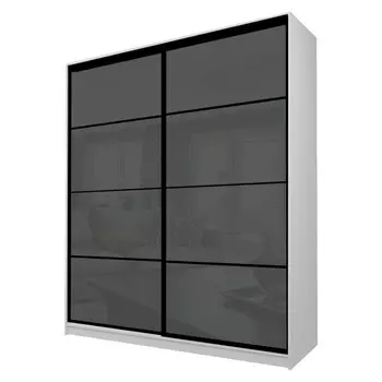 Шкаф-купе Max-МШ-23-6-20/2-22, 20006002300 мм, цвет серый шагрень / стекло тёмно-серое