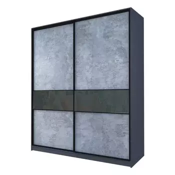 Шкаф-купе Max-МШ-23-6-20/2-99, 20006002300 мм, метрополитан грей / стекло тёмно-серое