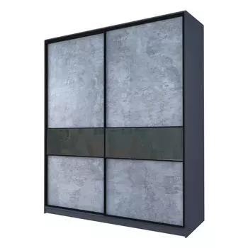 Шкаф-купе Max-МШ-23-6-22/2-99, 22006002300 мм, метрополитан грей / стекло тёмно-серое