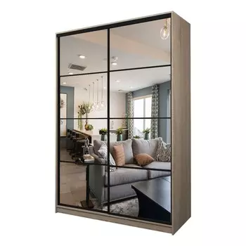 Шкаф-купе Max-МШ-23-6-18-55, 18006002300 мм, зеркало, цвет дуб сонома