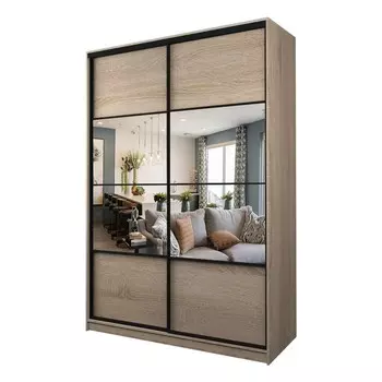 Шкаф-купе Max-МШ-23-6-18-77, 18006002300 мм, зеркало, цвет дуб сонома