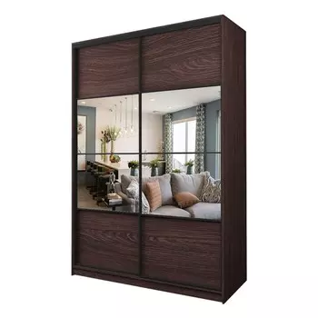 Шкаф-купе Max-МШ-23-6-16-77, 16006002300 мм, зеркало, цвет венге