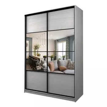 Шкаф-купе Max-МШ-23-6-18-77, 18006002300 мм, зеркало, цвет ясень анкор светлый