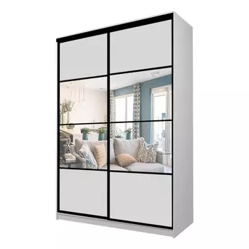 Шкаф-купе Max-МШ-23-6-18-77, 18006002300 мм, зеркало, цвет серый шагрень