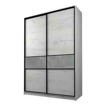 Шкаф-купе Max-МШ-23-6-16-99, 16006002300 мм, цвет дуб крафт белый / стекло светло-серое