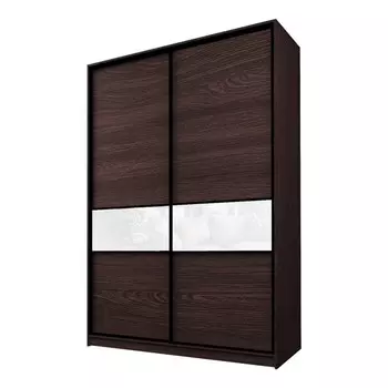 Шкаф-купе Max-МШ-23-6-16-99, 16006002300 мм, цвет венге / стекло белое